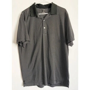 Page & Tuttle • Black White Striped Golf Polo